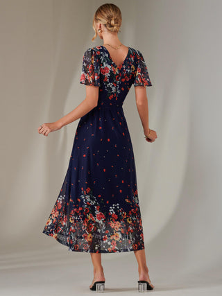 Wrap Maxi Dress, Floral Multi