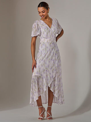 Wrap Midaxi Dress, Multi Floral