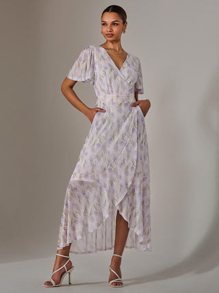 Wrap Midaxi Dress, Multi Floral