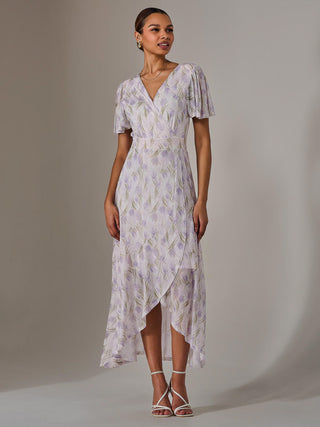 Wrap Midaxi Dress, Multi Floral