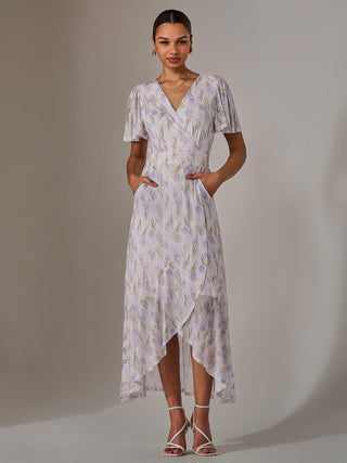 Wrap Midaxi Dress, Multi Floral