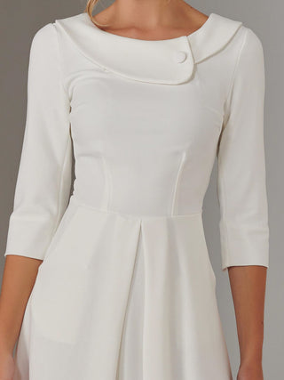 Sloan 3/4 Sleeve Midi Dress, Ivory