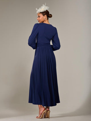 Long Sleeve Super Soft Jersey Maxi Dress, Navy