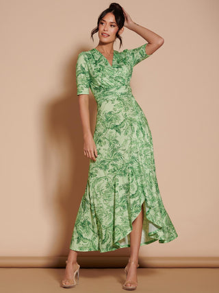 Lyanna Wrap Front Maxi Dress, Dusty Pink – Jolie Moi Retail