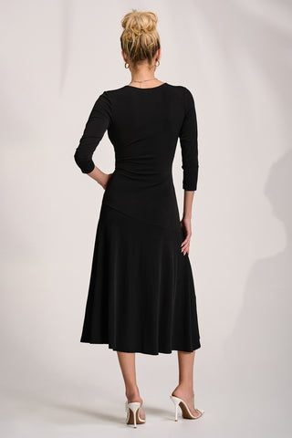 Fit and Flare Jersey Midi Dress, Black Jolie Moi Wholesale Fit and Flare Jersey Midi Dress, Black Jolie Moi Wholesale