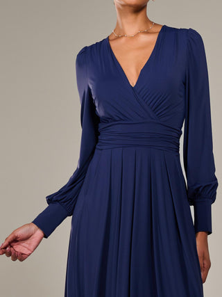 Long Sleeve Super Soft Jersey Maxi Dress, Navy