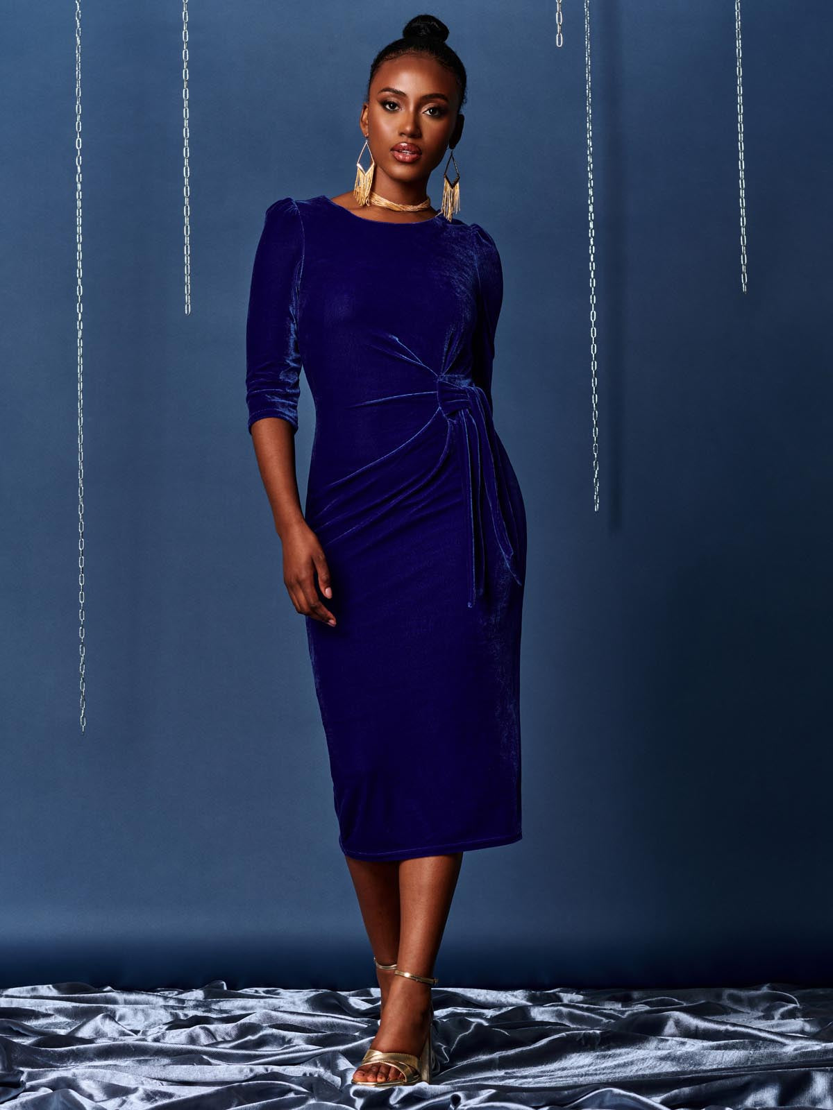 Jolie moi shop royal blue dress